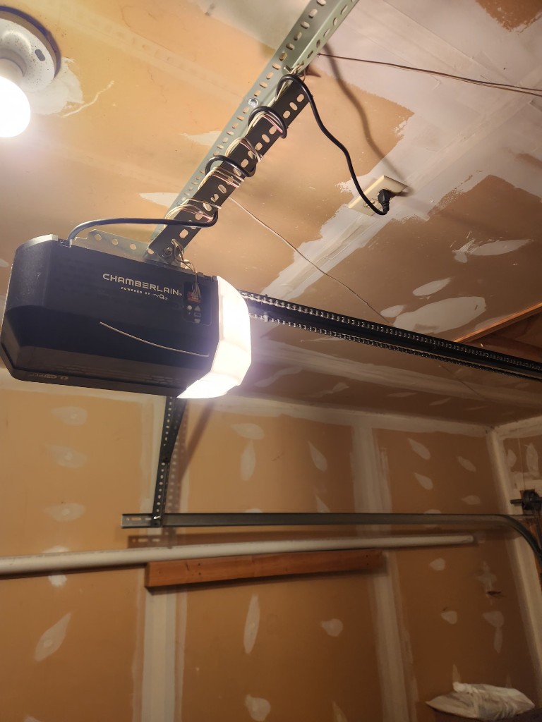 Chain drive garage door opener installation in Kanata, Ottawa