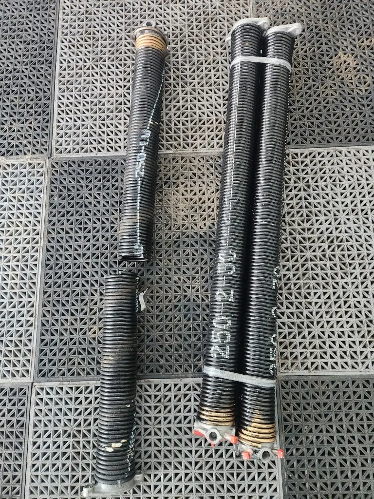 New torsion springs installed on a garage door in Barrhaven