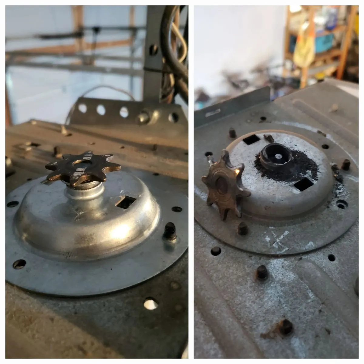 Garage door opener gear replacement in Ottawa
