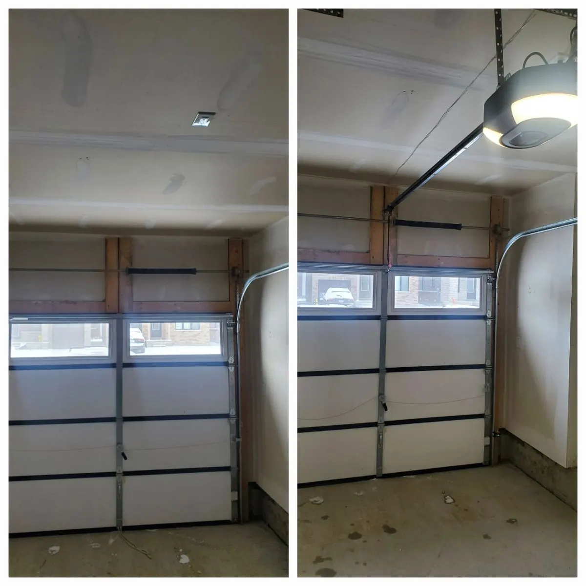 New garage door and opener in Greely