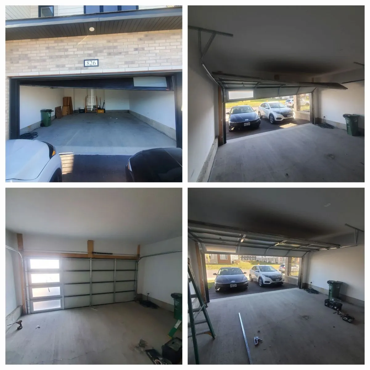 Garage door out of track repair in Ottawa